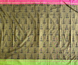 Suravandita handloom cotton Patteda Anchu with jhumka jimikki print