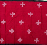 Kamsamitha Dhonekali with Hand block printed kolam - The Maggam Collective