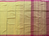 Olives and grapes handwoven missing checks Mangalgiri saree with blouse