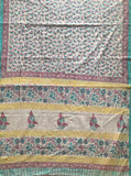 Prisha - Sanganeri block printed mul cotton saree