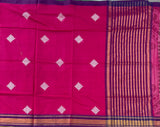 Charuroopa Handwoven Venkatagiri saree with embroidered kolams