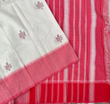 Butta Bomma handwoven Mangalgiri with kolam print Madhuparkalu - The Maggam Collective