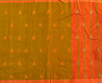 Dawn embroidered Kolams on handwoven Mangalgiri