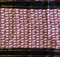 Devaki pichwai print on Sungudi saree