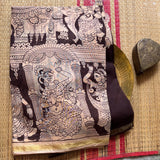 Sripada printed Kalamkari on Kora cotton saree