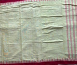 Pistalicious Ponduru handspun and handwoven cotton saree with additional blouse - The Maggam Collective