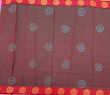 Chakravakam Chettinad cotton saree with kolam block prints - The Maggam Collective