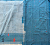 Indulekha handwoven Siddipet gollabhama striped saree with blouse - The Maggam Collective