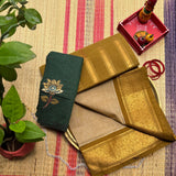 Madhivadhani Handwoven Guntur 120 Count Cotton Saree
