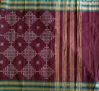 Varsha Kolam block prints Chettinad cotton saree