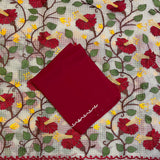 Bahareh resham kota saree with embroidery