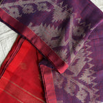 Anoushka Handwoven linen Jamdani saree