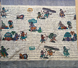 Swakshini Kalamkari Ramayana on handspun saree