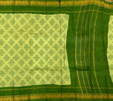 Lumbini hand printed Sungudi saree with Kolam