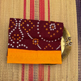 Kumkuma Bandhini print Sungudi cotton saree - The Maggam Collective
