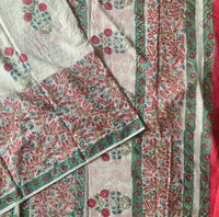 Shreenika - Sanganeri block printed mul cotton saree