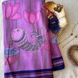 Ushika zero zari pure silk handwoven kanjivaram saree