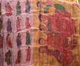 Shimmer fields printed tissue silk Kota saree