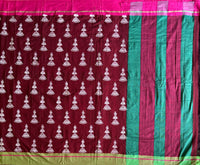 What Jhumka handloom cotton Patteda Anchu with jhumka jimikki print
