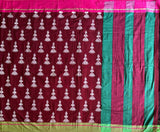 What Jhumka handloom cotton Patteda Anchu with jhumka jimikki print