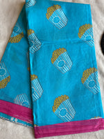 Popcorn khao masth ho jao mul cotton saree with blouse