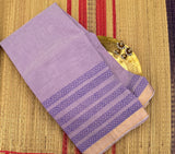 Warrior princess handwoven Mangalgiri with hand block printed kolams - The Maggam Collective