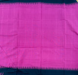 Rani Ponduru handspun and handwoven cotton saree with additional blouse - The Maggam Collective