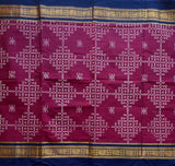 Ojaswi  Kolam block prints Chettinad cotton saree
