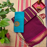 Kadambini Handwoven Guntur 120 Count Cotton Saree