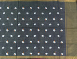 Mathangi parijata embroidered cotton Mangalgiri handloom saree with blouse - The Maggam Collective