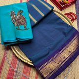 Labhya Handwoven Guntur 120 Count Cotton Saree
