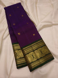 Ga ग Madhumalati handwoven pure silk Kanjivaram