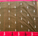 Sudeshna handwoven Siddipet gollabhama saree with blouse - The Maggam Collective