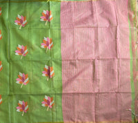 Padmasundari resham organza saree with Jamdani needlework