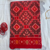 Gulkand - handwoven double Ikat, mercerised cotton