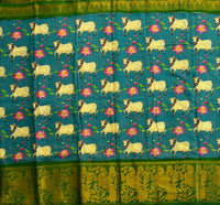 Samajavaragamana pichwai on Madurai Sungudi saree