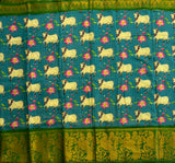 Samajavaragamana pichwai on Madurai Sungudi saree