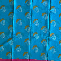 Popcorn khao masth ho jao mul cotton saree with blouse