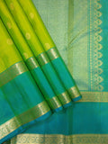 Vasanthi handwoven pure silk Kanjivaram - The Maggam Collective