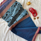 Akula Kanchi cotton printed muppangu / mubbagam saree