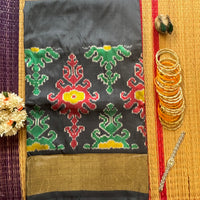 Priyamvada pure silk Ikat saree