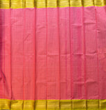 Parnica pink and yellow cotton Gadwal