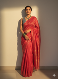 Prasanna Vadana Tussar silk by tissue stripes saree