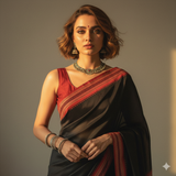 Kaalaratri zero zari pure silk handwoven kanjivaram saree