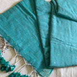 Beyond the skies - cotton saree with sequins - Diwali saree