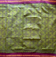 Dirgha Sungudi cotton saree with Kolam