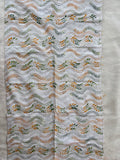 White hand embroidered Kantha blouse fabric