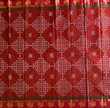 Vanitha Kolam block prints Chettinad cotton saree