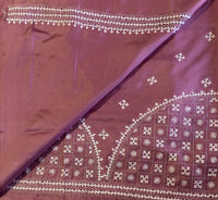 Kundanika kutch hand embroidery on silk