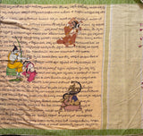 Aniha Bapu Ramayana print on Mangalgiri cotton